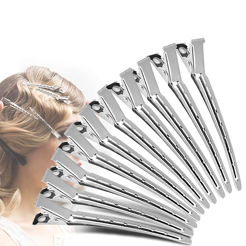 Professional Hair Salon Fixed Clips Ladies Styling Sectioning Hairpin Clamps Curl Hair Root Fluffy Hair Clip Hairdressing Tools