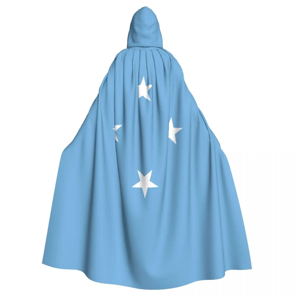 Micronesia Flag Unisex Adult Cloak with Hood Long Witch Costume Cosplay