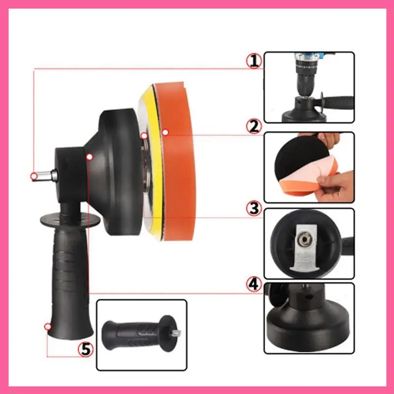 Buffer Polisher Is Suitable For The Adapter Of 3-13Mm Triangular Chuck Electric Drill