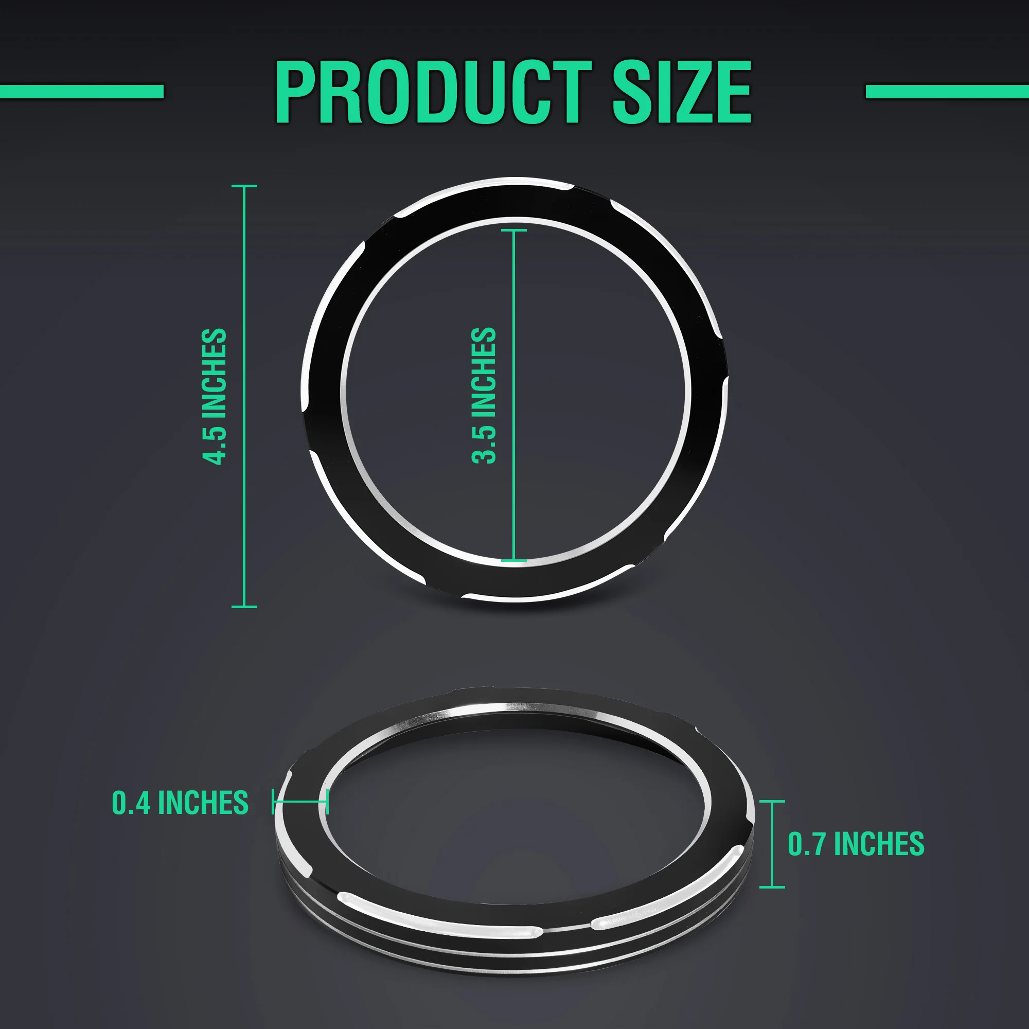CNC-Billet Black Aluminum Speedometer Bezel – Rugged Gauge Trim Ring for Indian Scout 2015-2024 | Built to Last
