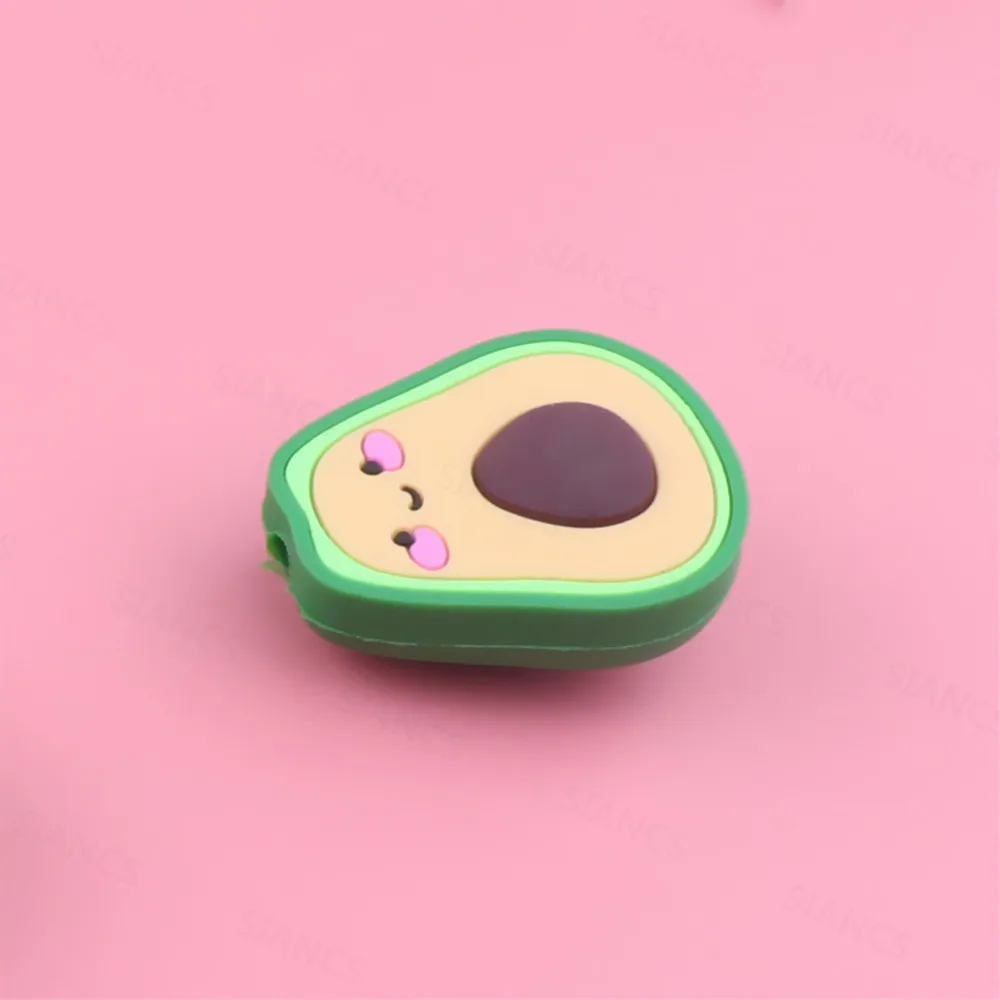 Avocado Cartoon Cable Protector Organizer Charger Protector Cable Winder Cute Data Line Cord Protective Cover For iPhone