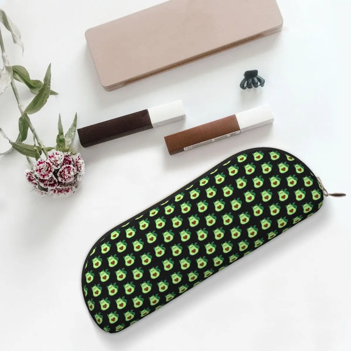 

Avocado Cat Avogato Avocato Pencil Cases Pencil Pouch Storage Stationery Supplies Large Storage Pen Box Pencil Bag for Boy Girl