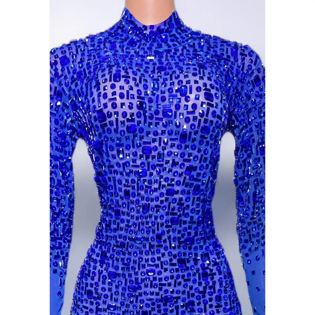 Nachtclub DJ Bar Sängerin Bühnenkostüm Sexy Voller Diamanten Perspektive Hüfttasche Rock Dance Team Party Themenshow