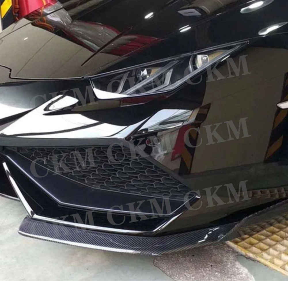 

for Lamborghini Huracan LP600 LP610 Coupe 2014 2015 2016 2017 Front Bumper Splitter Apron Carbon Fiber Car Accessories Auto
