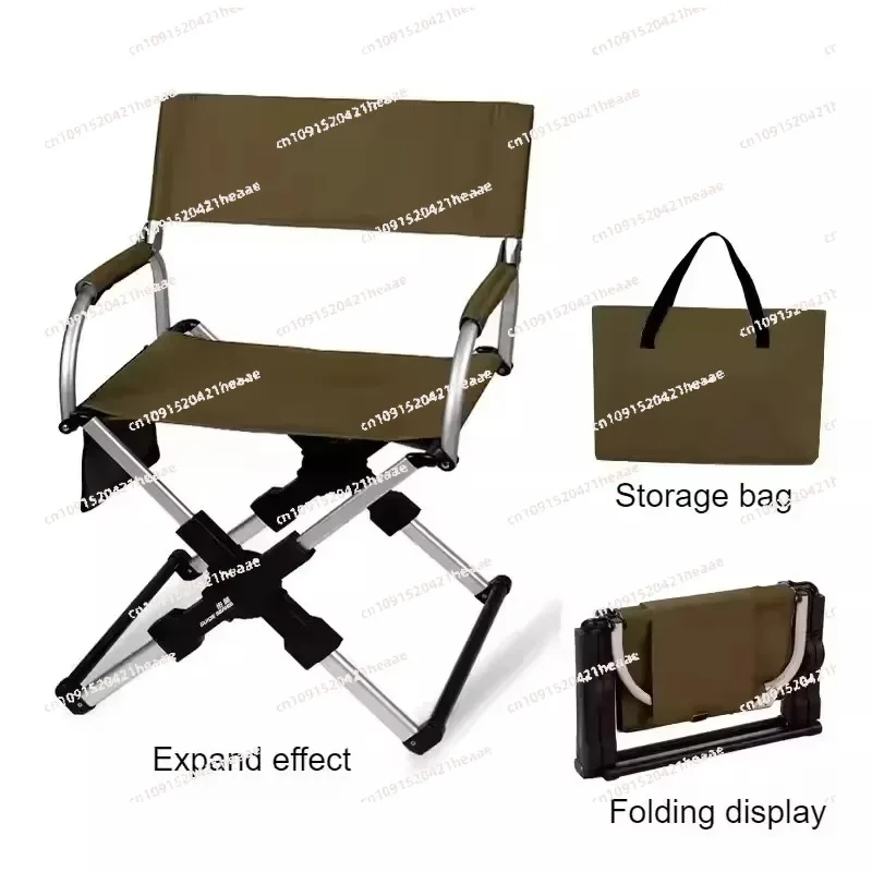 Suitable for  Outdoor Camping Chair Beach  Chair Aluminum Alloy Travel Hiking Picnic Leisure Seat