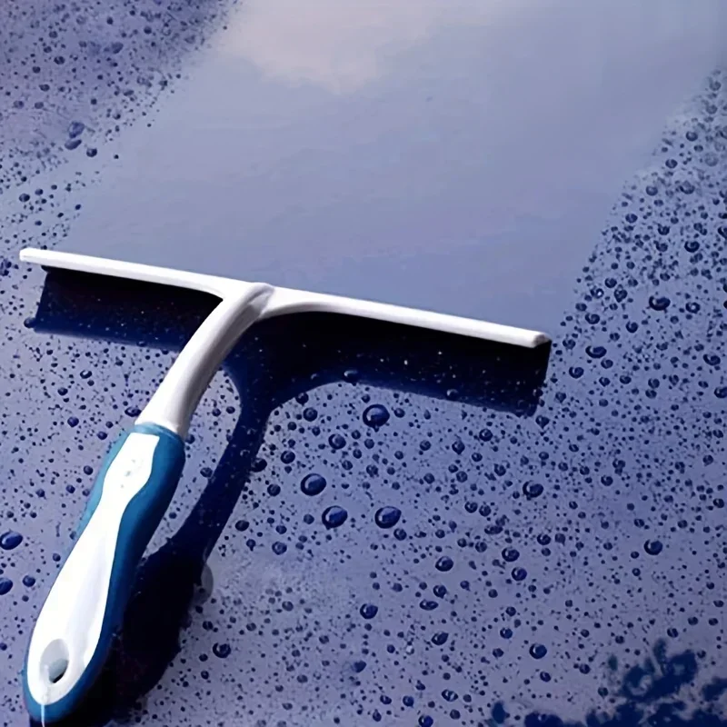 1pc Car Windshield Cleaning Squeegee Silicone Water Wiper Plate Glass Cleaner Scraper For Car Windshield Window Bathroom Kitchen