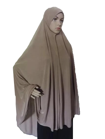 Ramadan Eid Khimar Women Long Hijab Scarf Muslim Prayer Garment Islamic Large Headscarf Nikab Nikab Amira Overhead Wrap Caftan