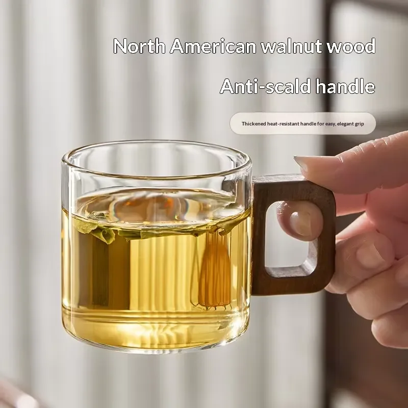 300ml Heat Resistant Borosilicate Glass Tea Set for Home and Office Use