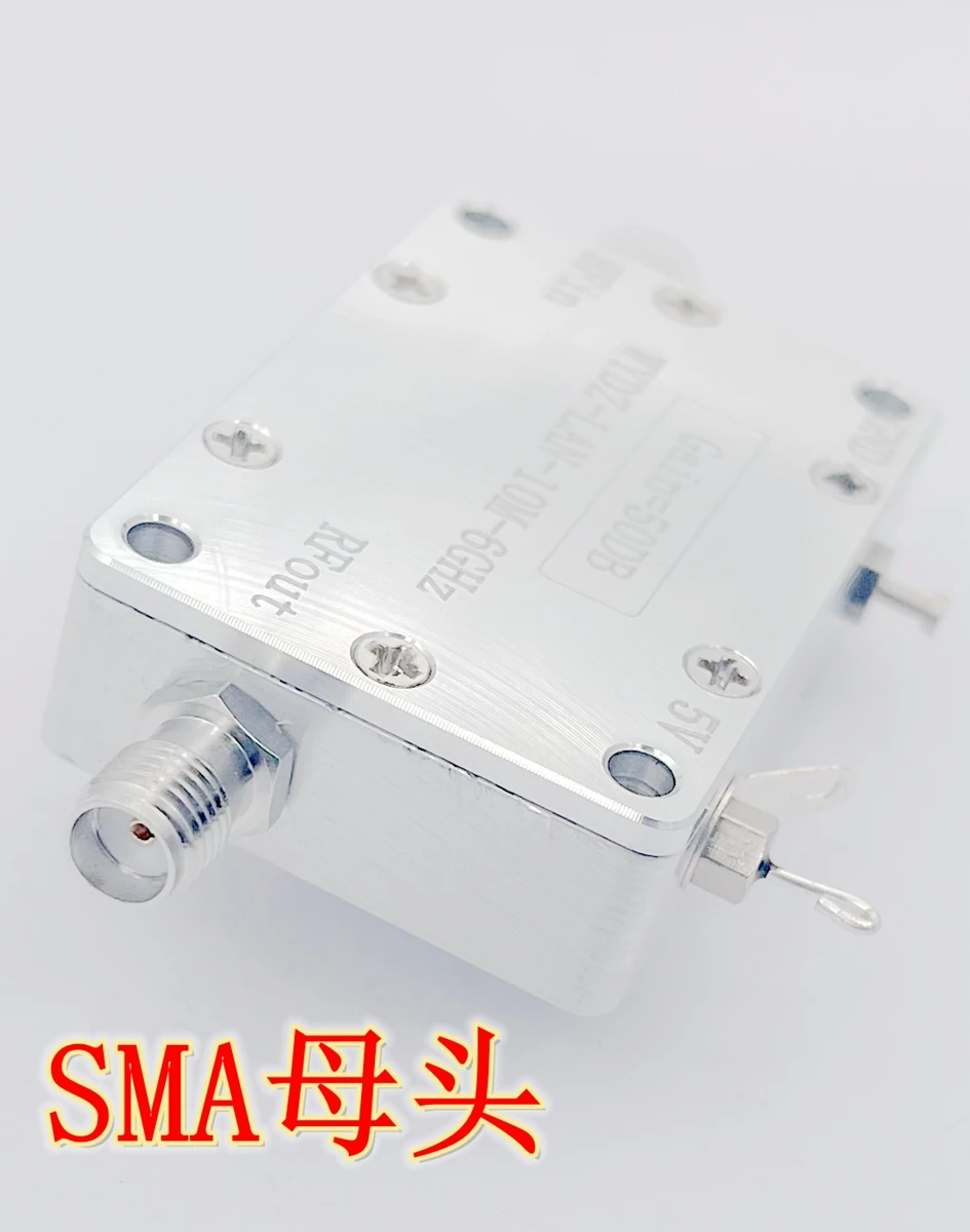 LAN 10M-6GHz 50db 60DB High Flatness Amplifier RF POWER Amplifier Drive Signal Receiver System Radio 433M 915M 1.5G 2.4G 5.8G