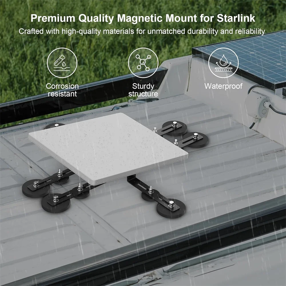 Starlink Kit Gen3 Roof Mount 12 Magnetic Bases Up to 376 lbs of Suction Power Burbifro Starlink Internet Satellite Mini(V4) Dish