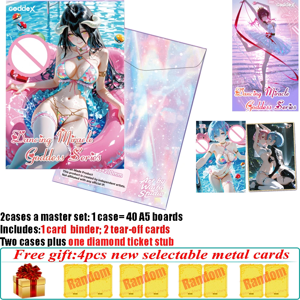 

Новые танцевальные чудо-богиня A5 Waifu художественные доски Hobby Goddess Albedo Rem Mitsuri сексуальное бикини для совместной работы A5 акриловые доски