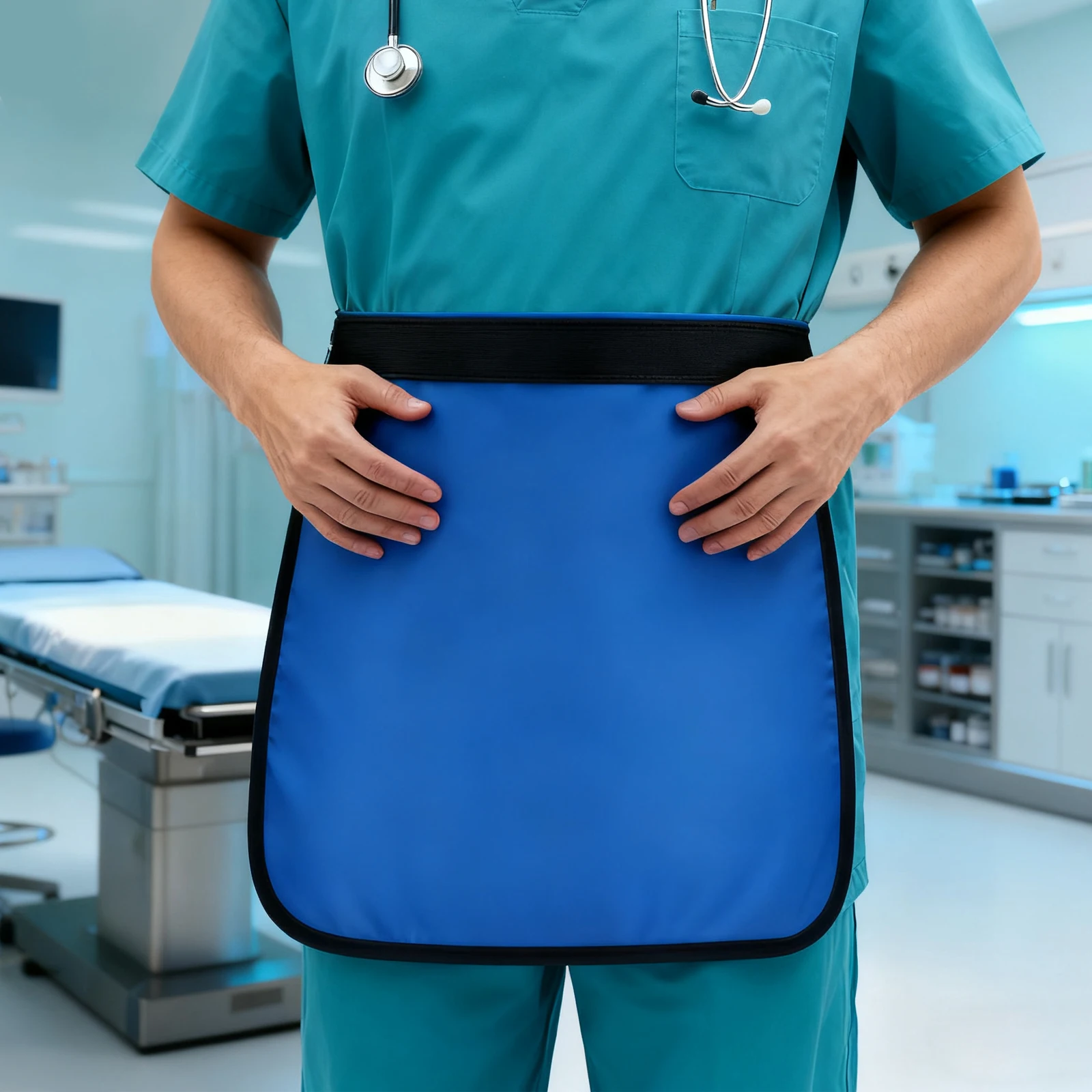 

[X-Ray Protection Apron] 0.5mmpb Lead X-Ray Protection Apron - Sturdy Fabric - Hospital Lab Dental - Anti-Radiation Easy to Wear