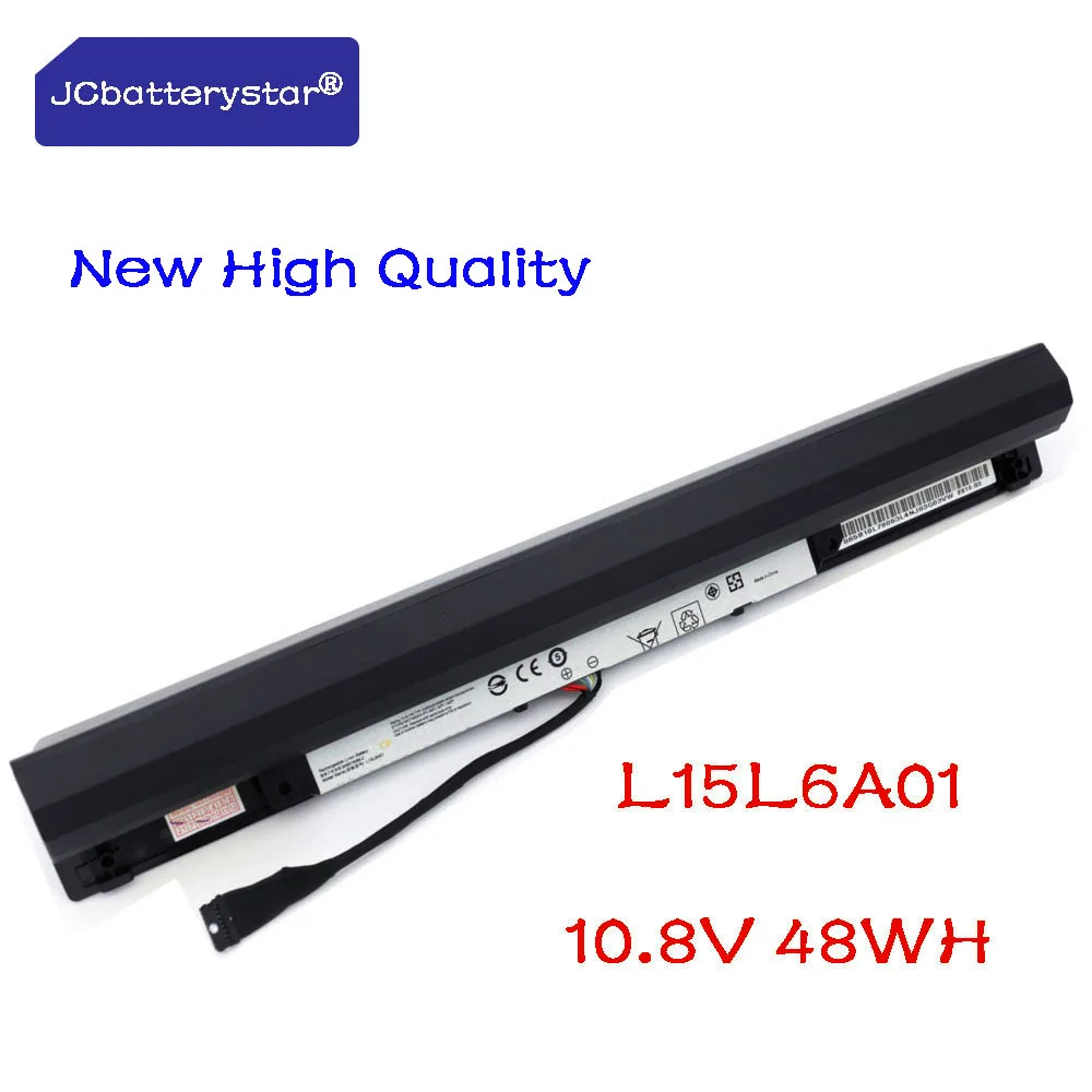 

JCbatterystar New High Quality 10.8V 48Wh 4400mAh L15S6A01 L15L6A01 Laptop Battery For Lenovo Ideapad 110-15ISK Series Tablet