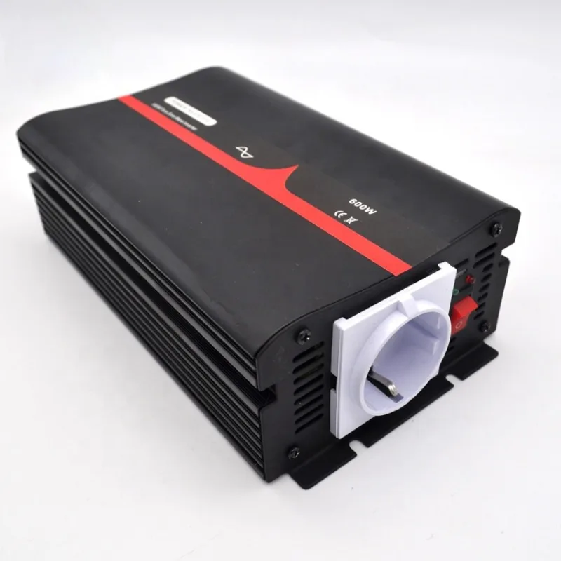 High Quality 600 W Peak Modified Pure Sine Wave DC to AC Power Inverter DC 12V-AC 220 V Automotive Converter New