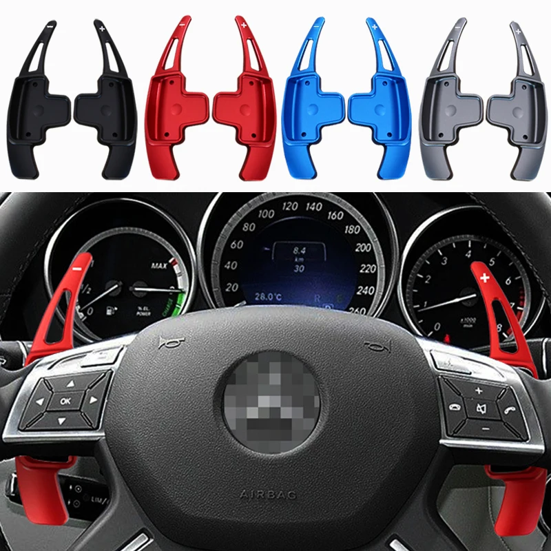 

For Mercedes-Benz A Class A180 A200 A220 A250 W176 2013-2015 Car Steering Wheel Shift Paddle Aluminum Alloy Car Styling Extender