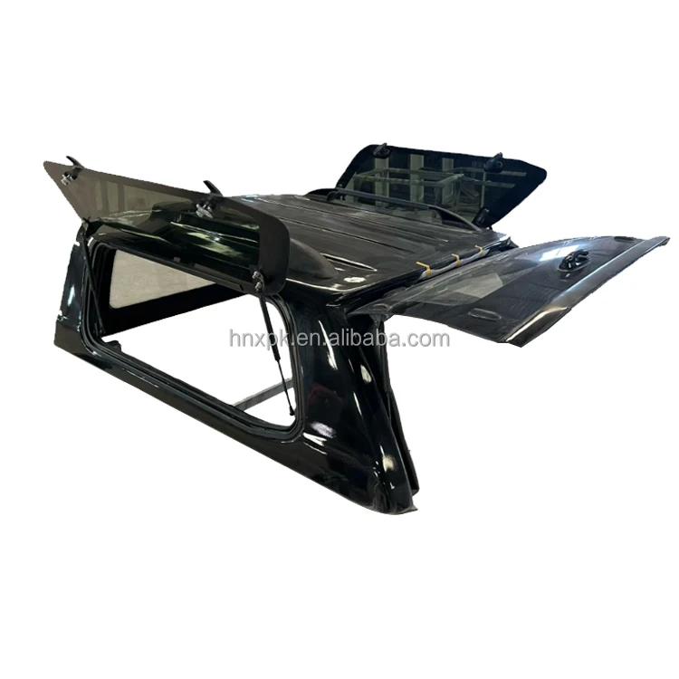 

Dream Garage Factory Wholesale Manual Locking Fiberglass Hardtop Canopy With Luggage Rack And Fixed Glass For Isuzu Dmax