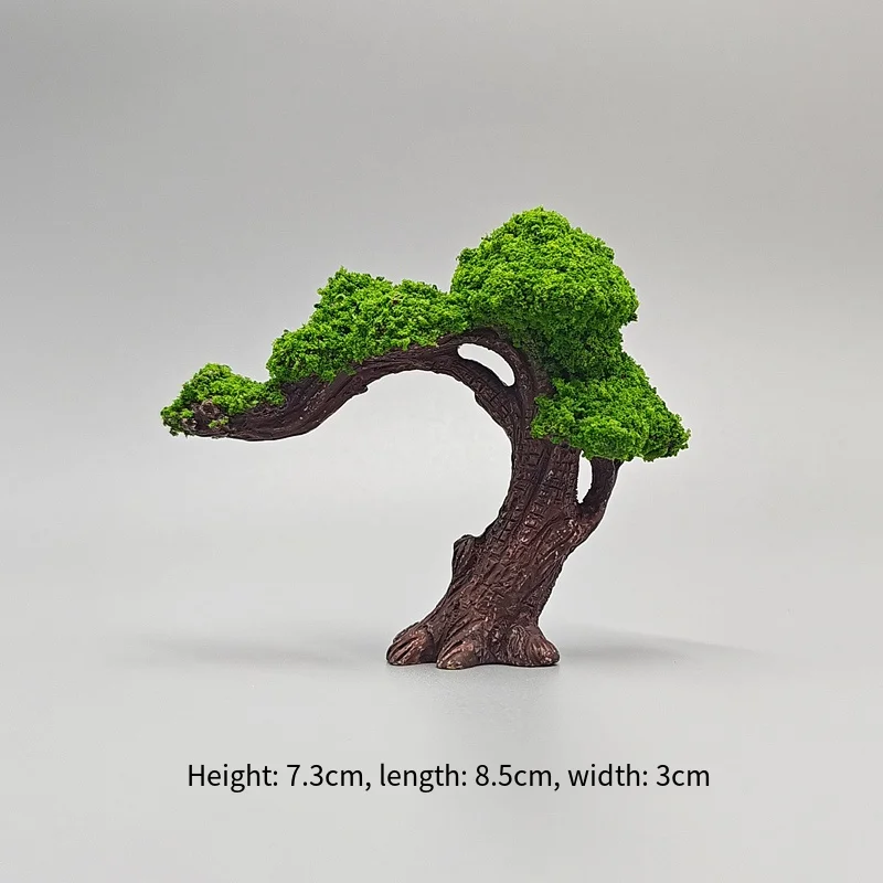 Mini Garden Manor Scene Model Kit - DIY Micro Landscape Moss Decor Accessories, Tiny Tree & House Ornaments for Terrarium Craft