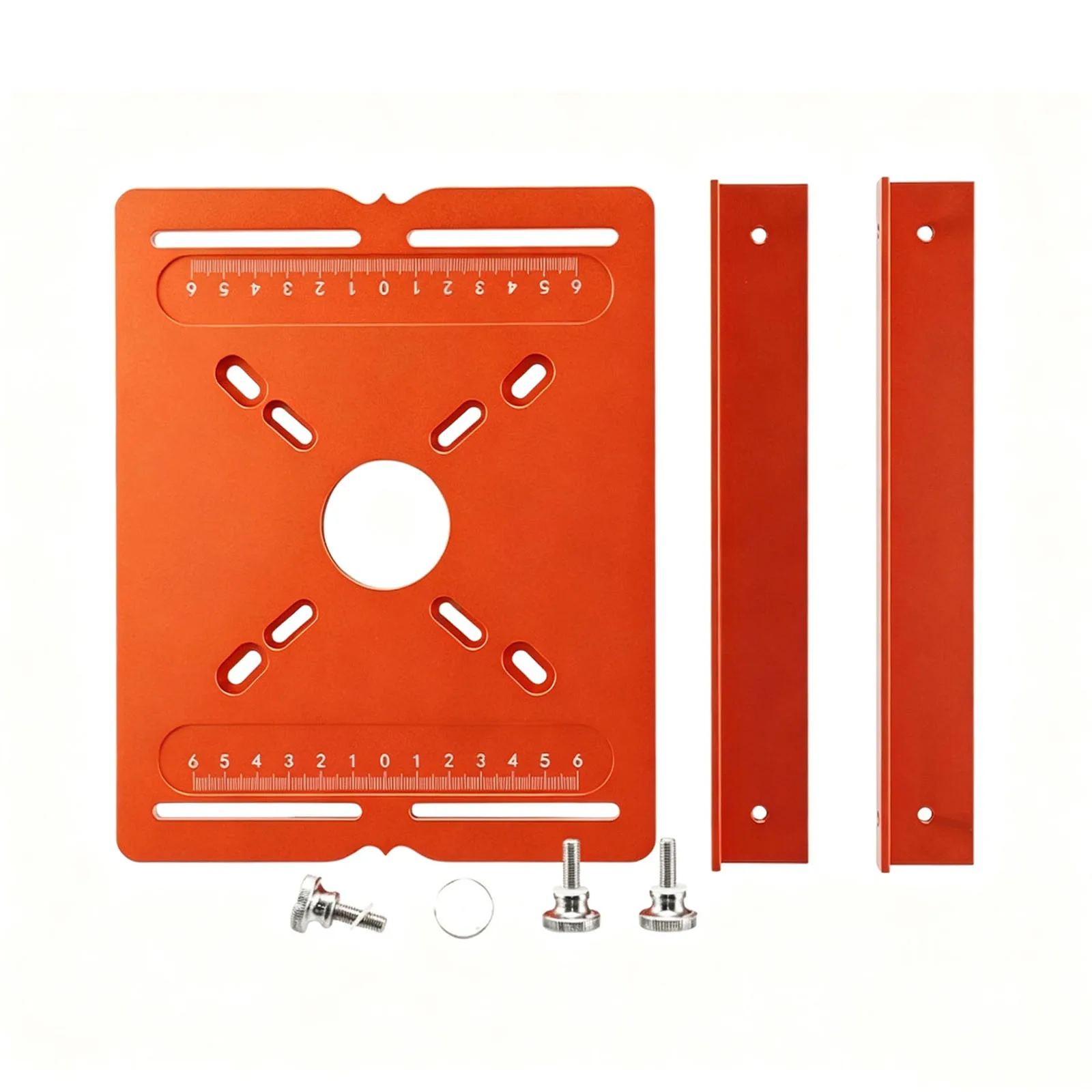 Aluminum Alloy Router Jig With Dual Scale Precision Woodworking Fence Guide For Trimming & Grooving Cuts