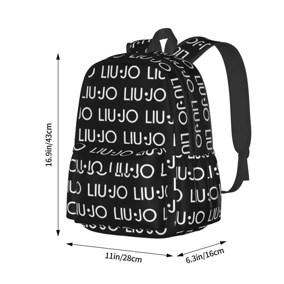 Liu Jo Backpack Student Schoolbag for Men Women Laptop Canvas Bags 17in