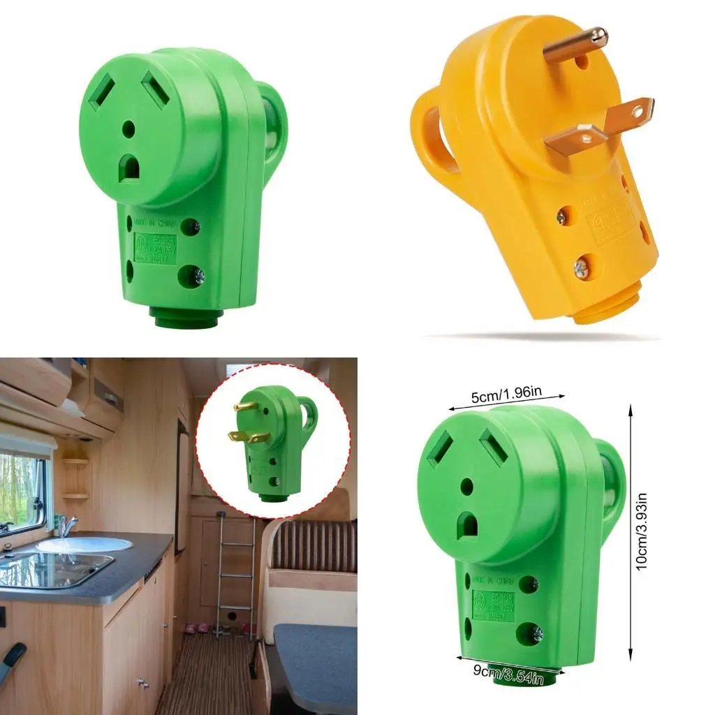 

02DE Мужчина/женская адаптер Power Adapter RVS Plug 30 Amp RVS Plug