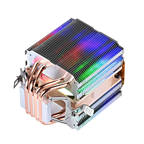 Imagen 2 del producto XUANFENG enfriador de CPU refrigerado por aire ventilador de 90mm torres gemelas 4/6 tubo de calor 4 pines/PWM Compatible LGA2011 115x1200 1700x79x99 AMD am3 am4