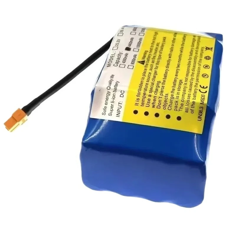 For 36V Lithium-ion Rechargeable Battery 4400mAh Lithium-ion Battery for Electric Self-suction Hoverboard Unicycle