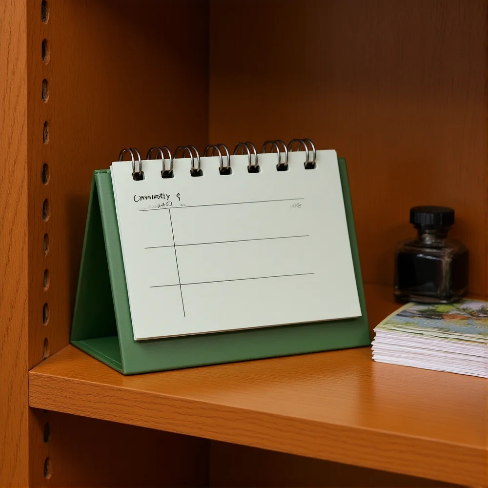 

Small Desk Calendar Anti Smudging Desk Accessories Table Calendar Minimalist Mini Desk Calendar For Gift Planning School