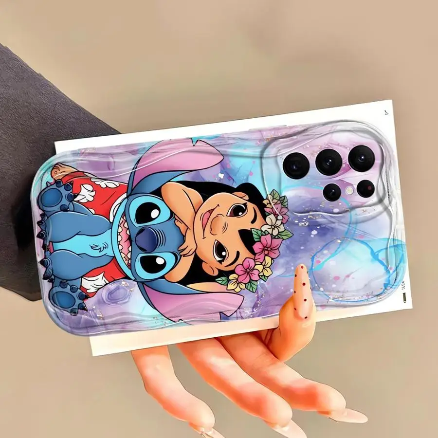 Casing untuk Samsung Galaxy S20 FE S22 Ultra S25 Plus S25 Ultra S21FE S23ultra S23 S24 TPU Lembut Jahitan Disney Lucu