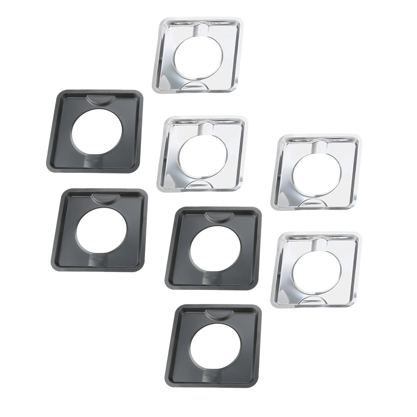 4PCS BN24 Square Drip Pans Compatible With WP786333 AP6011553 PS11744751 For Frigidaire Kenmore Amana Whirlpool Easy To Clean