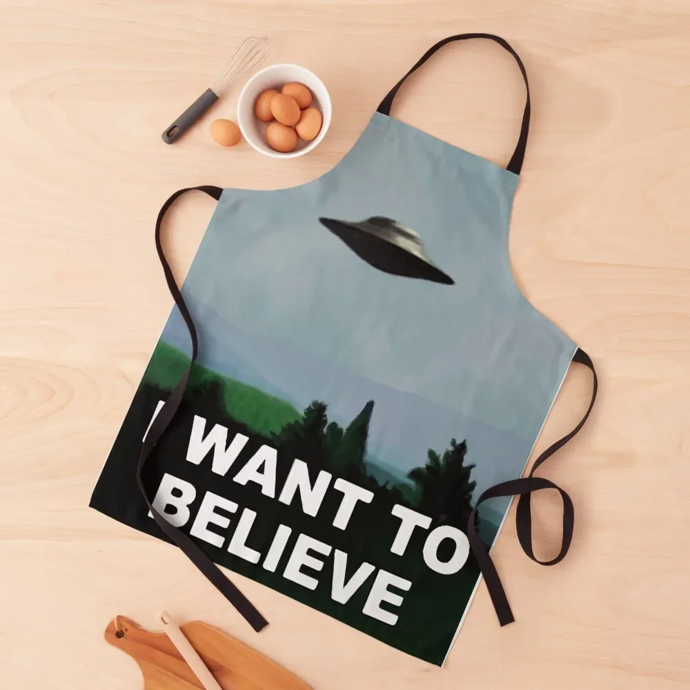 The X Files - I want to believe Apron japanese style Art Men's Kitchen Apron