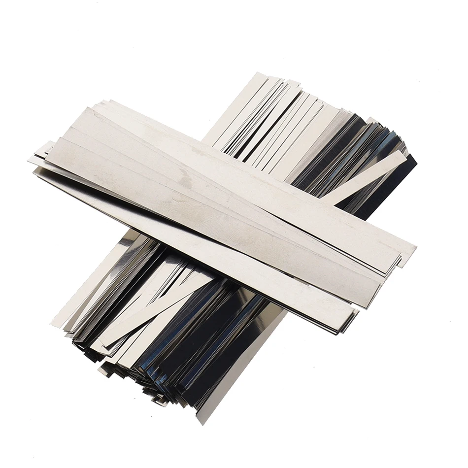 100pcs/lot 0.15mm x 7mm x 100mm Quality low resistance 99.96% pure nickel Strip Sheets for battery spot welding machine