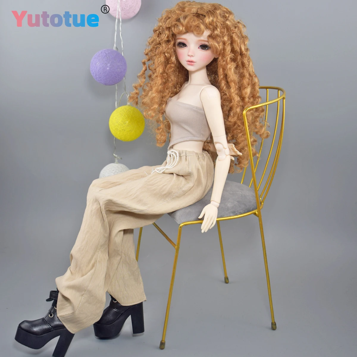 YUTOTUE 56 سنتيمتر الارتفاع أنثى دمية 1/3 BJD دمية لعبة نابض بالحياة للإزالة وتتسابق الباروكات عيون أفضل هدية #5