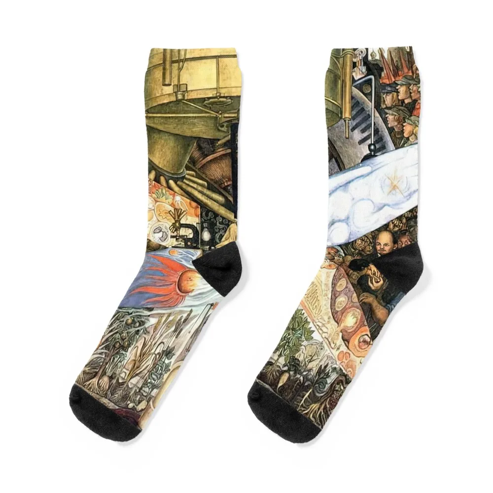 

Diego rivera famous paintings Socks luxe hiphop winter thermal Wholesale Men's Socks Luxury Women's