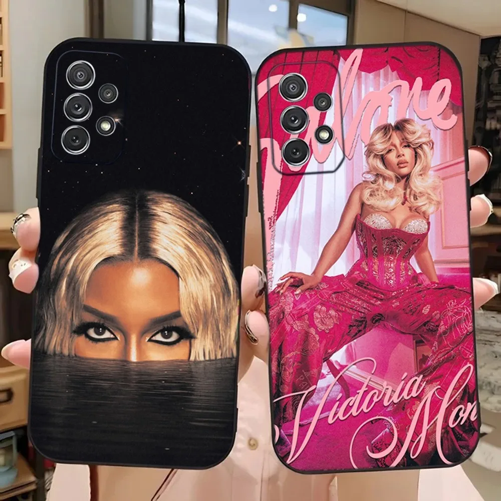 V-Victoria Monét Phone Case For Samsung Galaxy A13,A21s,A22,A31,A32,A52,A53,A71,A80,A91 Soft Black Phone Cover