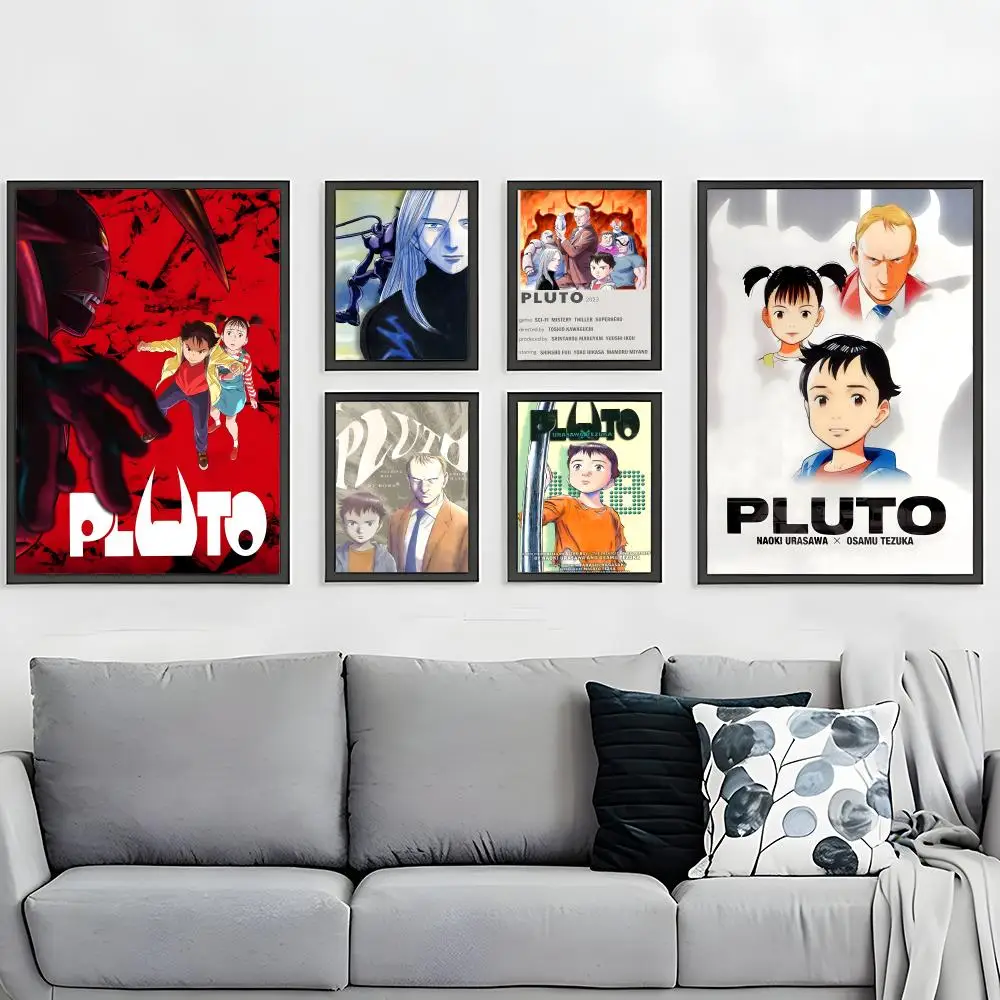 Anime Series PLUTO Poster HD Waterproof Self-Adhesive Wall Art – Multi-Scene Use, Top Gift Pick