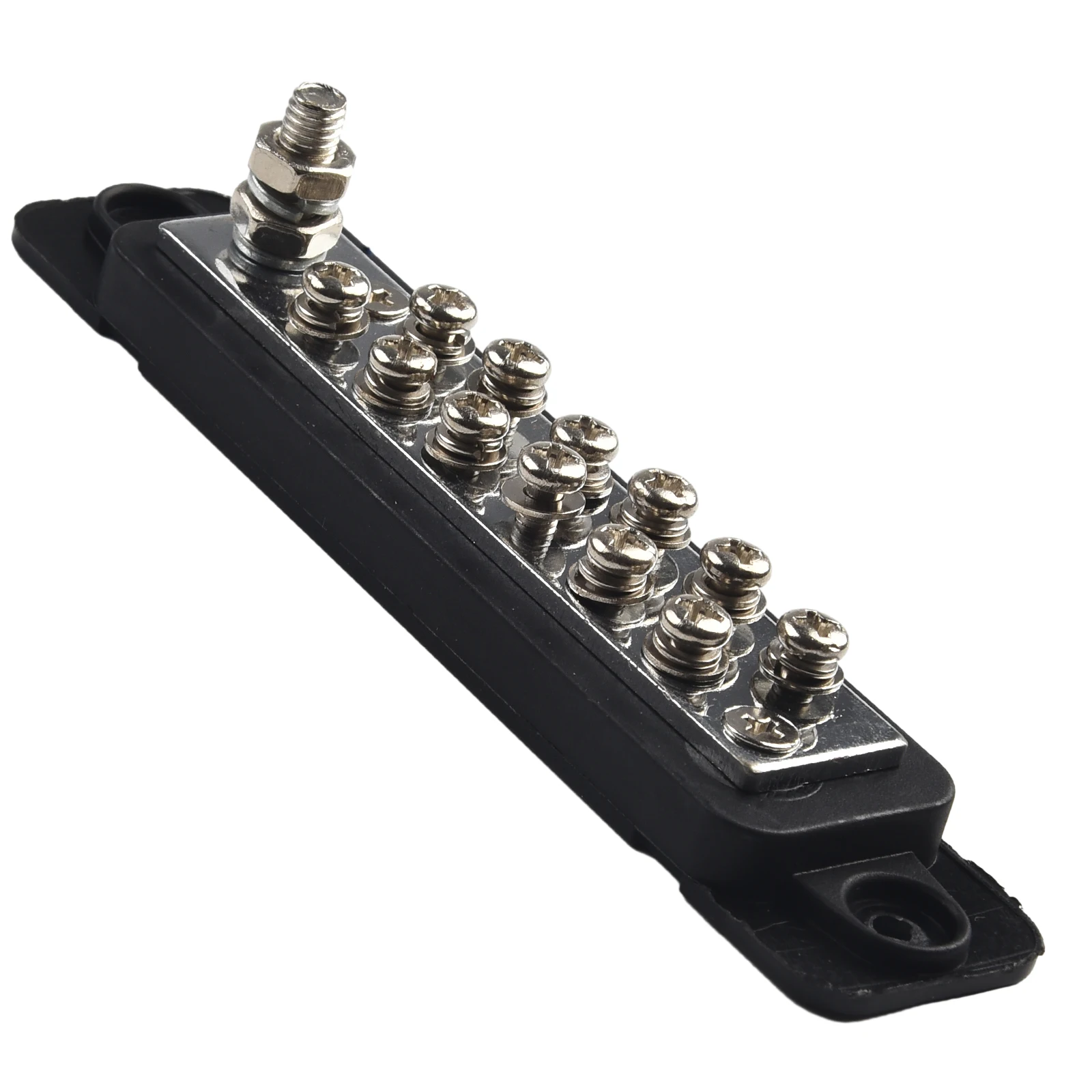 for For Car Pair Black Red for For Car Terminal Block Replace Zinc Alloy 12 Point ABS Accessories Brass DC Replacements