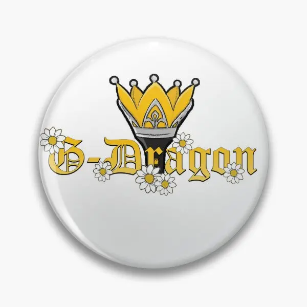 Gdragon From Bigbang  Soft Button Pin Hat Fashion Decor Clothes Gift Cute Lover Funny Brooch Women Lapel Pin Badge Cartoon Metal