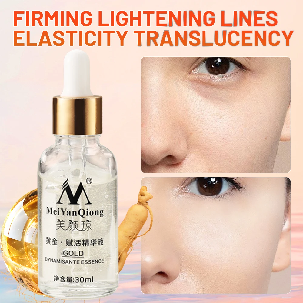 ผิว24K Gold Essence ครีมต่อต้านริ้วรอย Face Care Anti Aging Collagen Whitening Moisturizing Hyaluronic Acid Ance