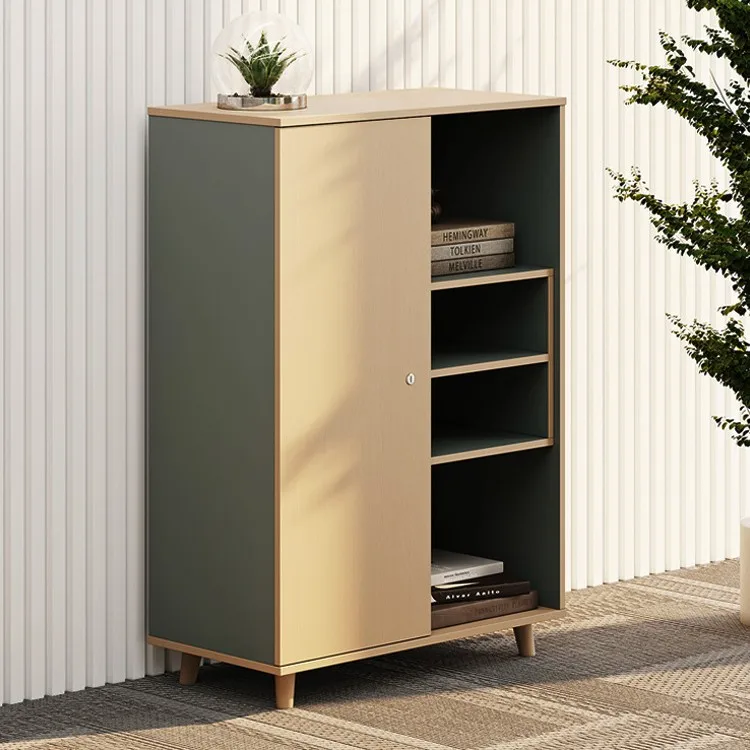 File Cabinet Bookcase Bookshelf Low Cabinet Combination Simple Modern Bookcase Data Cabinet Display Locker