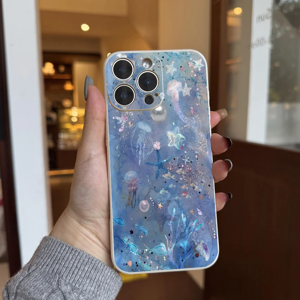 حافظة هاتف Sea Life تحت الماء لهاتف iPhone17 16 11 15 14 13 12 Pro Max Plus