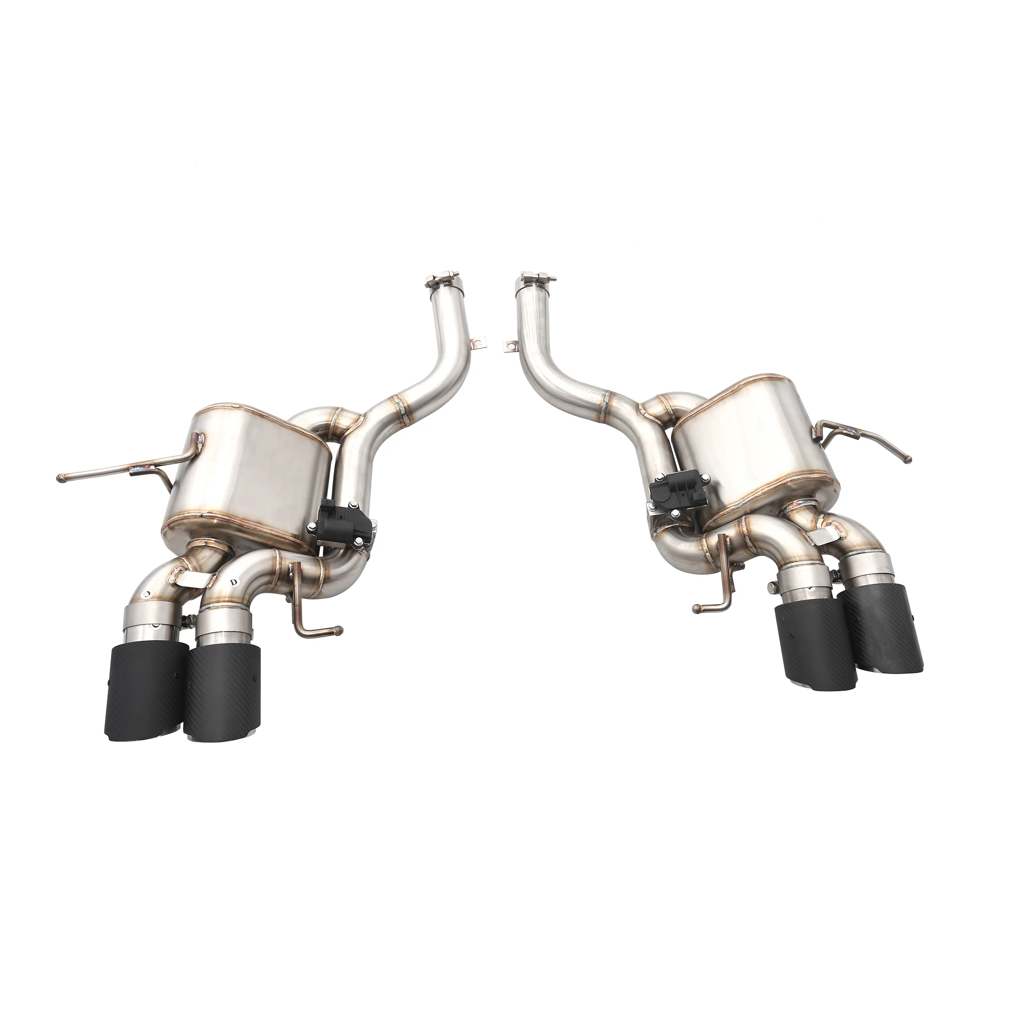 

OEM Axle Exhaust System Matte Black Tips for Gran Turismo/GT 4.2/4.7 2007-2021 Stainless Steel With Muffler/Valve Pipe