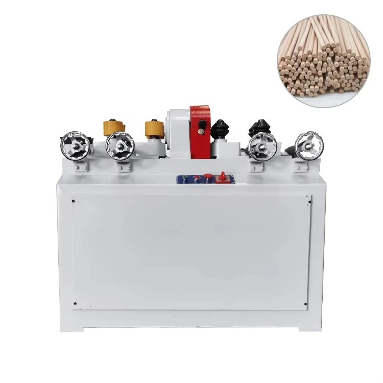 Automatic Round Wood Rod Sticks Sanding Machine Polishing Machine Wood Broom Stick Screw Making Machine
