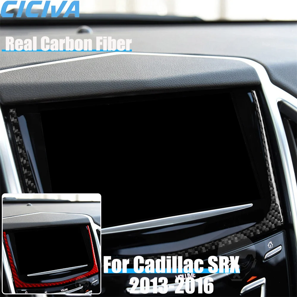 

Автомобильные аксессуары из настоящего углеродного волокна, рамка центральной консоли, декоративная накладка, мягкая наклейка для CADILLAC SRX 2013 2014 2015 2016