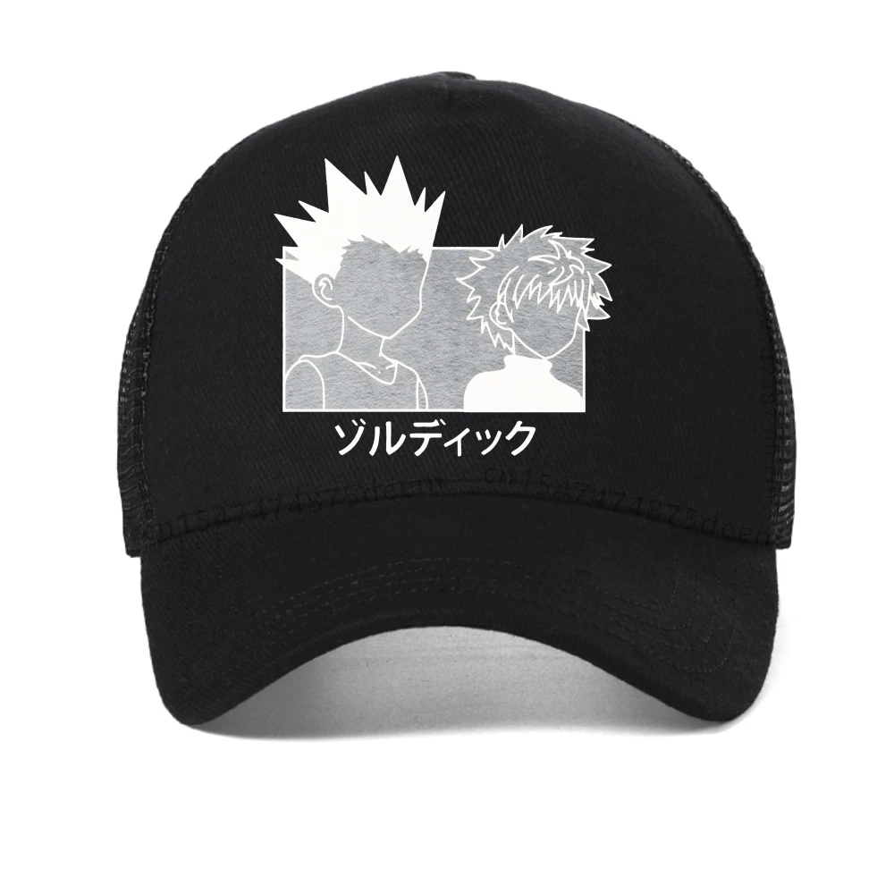 

Hunter X Hunter Anime Killua Zoldyck Devil Eye baseball cap Man Women Summer Casual Outdoor Mesh Breathable hats trucker hat