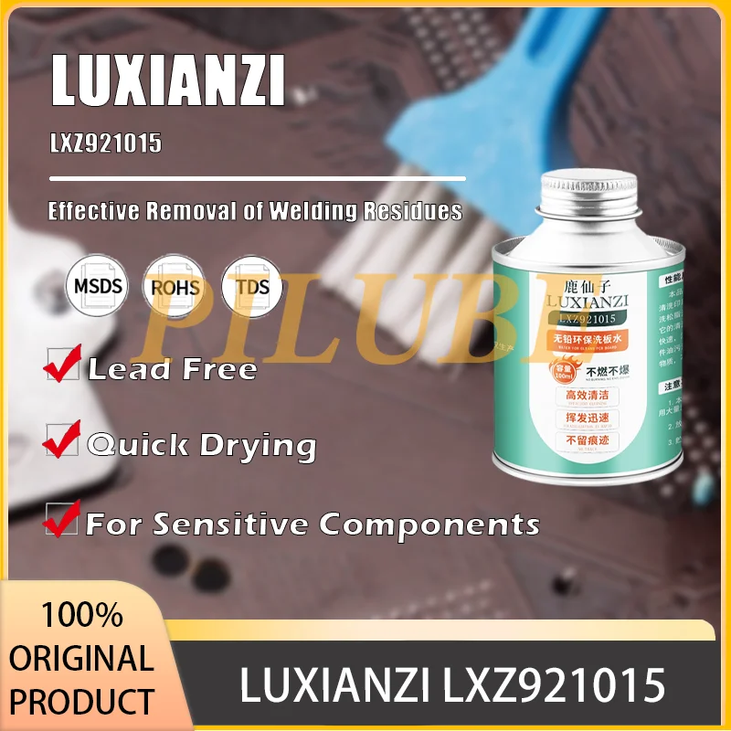 

LUXIANZI LXZ921015 Lead-Free Eco-Friendly PCB and Mainboard Flux Cleaner for Mobile Repair Applications Original Product