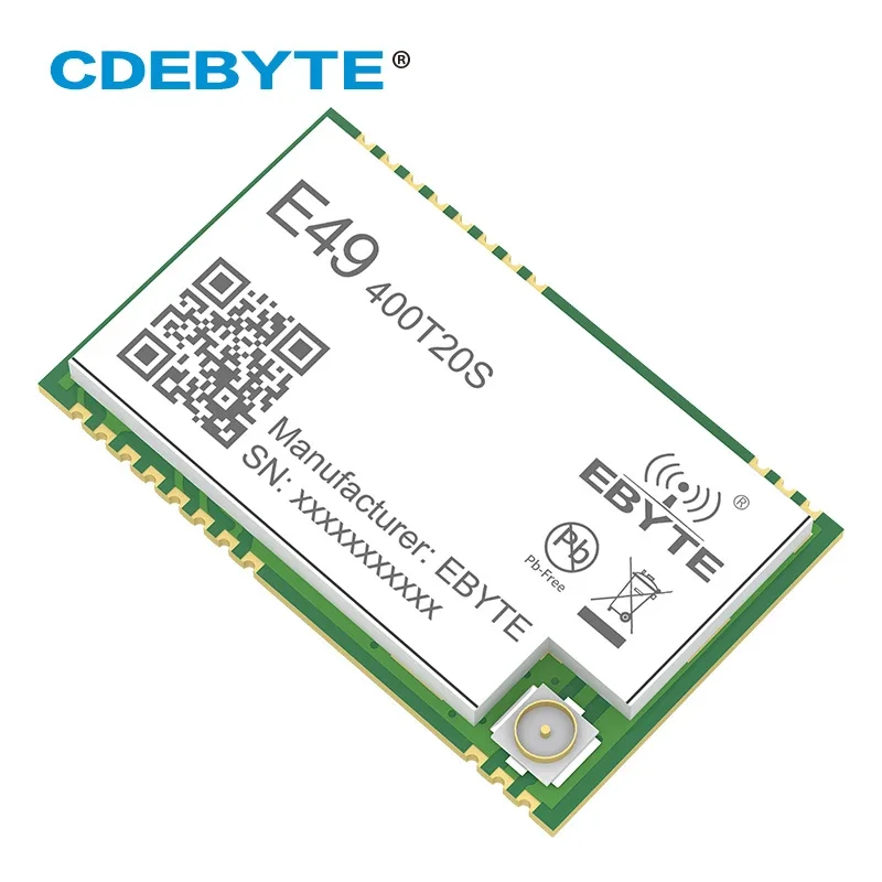 Module Rf 433MHz CDEBYTE E49-400T20S 20dBm 100mW UART SMD 1.0km GFSK Module de Transmission de données sans fil