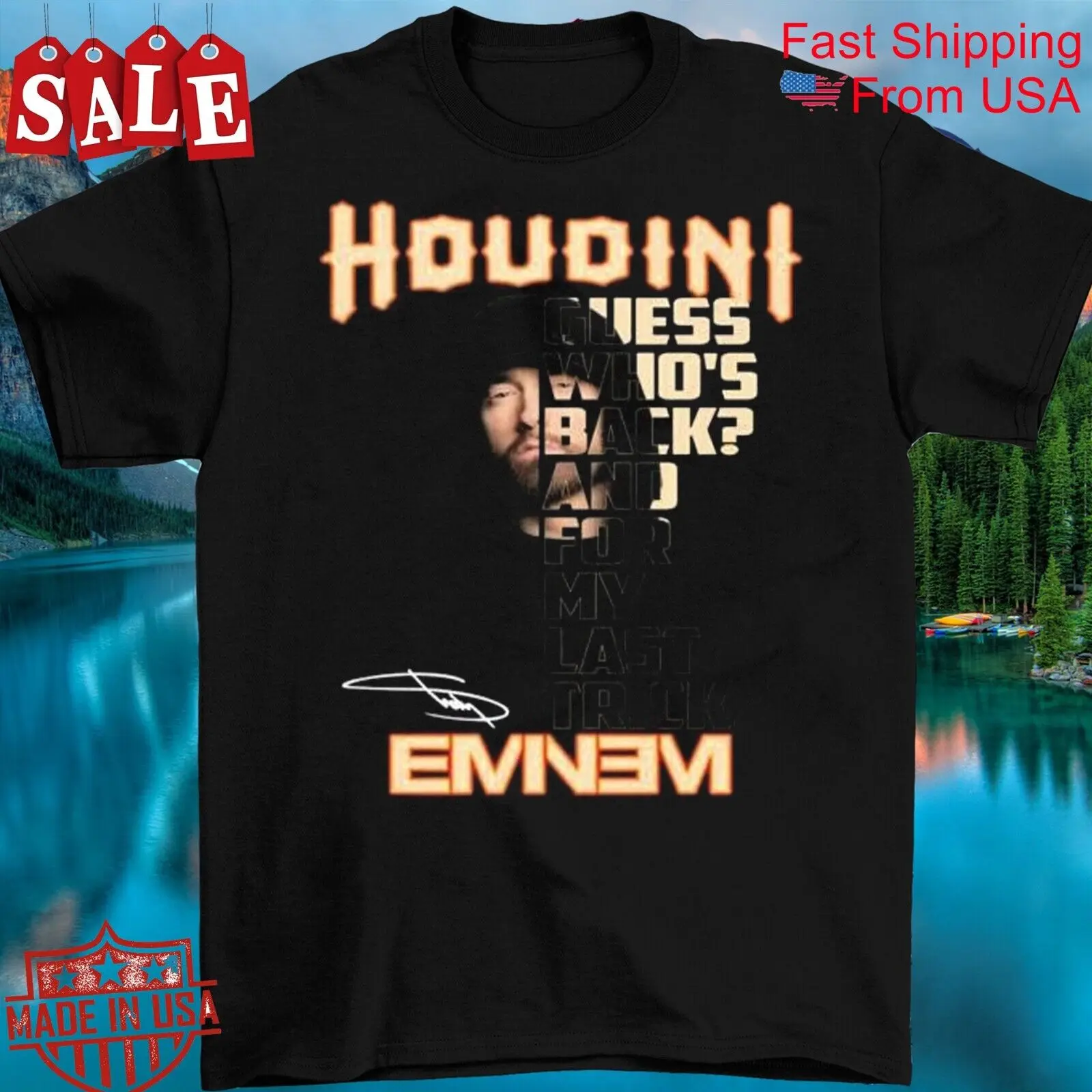 

New Eminem Single Houdini For Fans S 5XL T Shirt 1LU1449