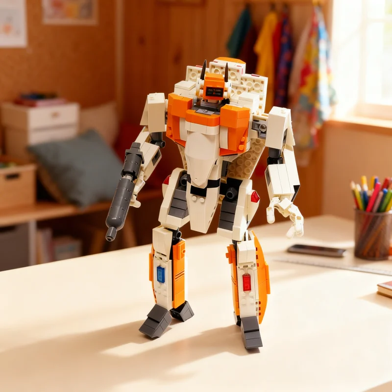 2016 деталей MOC RB Macross Robotech Трансформируемый истребитель VF-1D Модель из строительных блоков Игрушка Архитектура Рождественские подарки Художественное ремесло