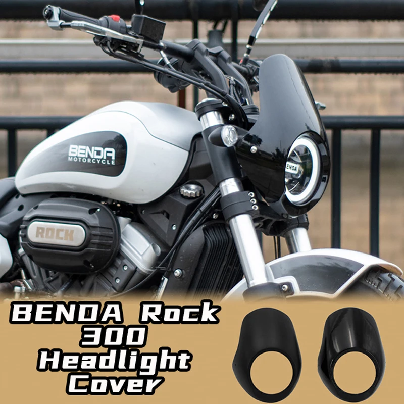 

Rock 300 Motorcycle Accessories Front Cowl ABS Plastic Headlight Cover Instrument Sunshade Meter Sunshield Lamp Protector