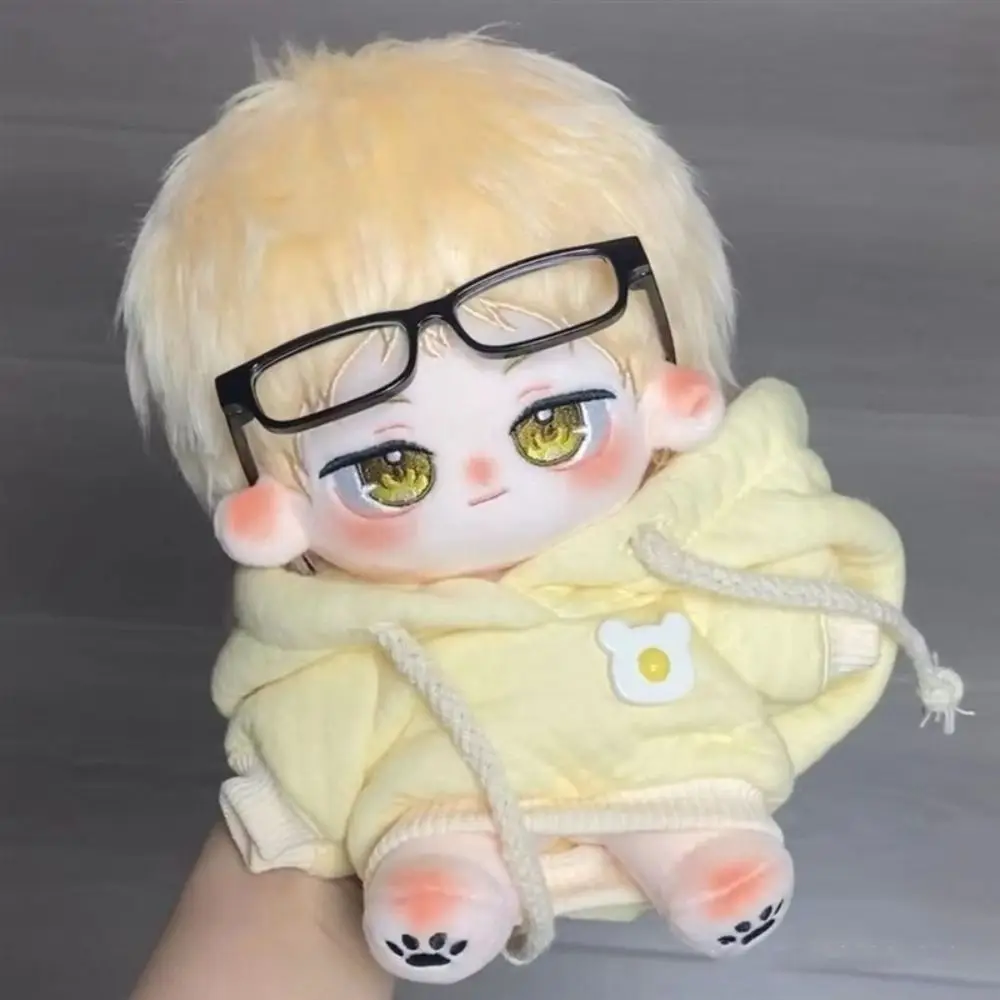 

20CM Plush Doll Doll Glasses Plastic Miniatures Mini Clear Lens Eyeglasses Play House Toy Eyeglasses Dollhouse Props Kids Gift